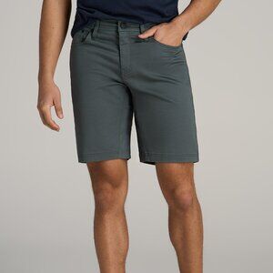 American Tall Everyday Comfort 5 Pocket Short for Tall Men in Soft Green Size 38